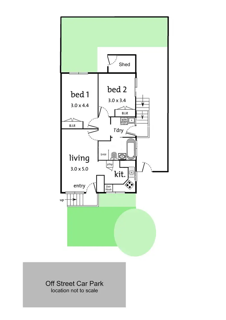 Floorplan of Homely unit listing, UNIT 3/6 CENTRAL AVENUE, Mooroolbark VIC 3138