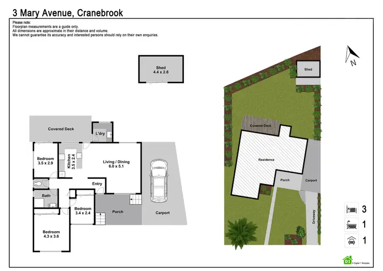 Floorplan of Homely house listing, 3 Mary Avenue, Cranebrook NSW 2749