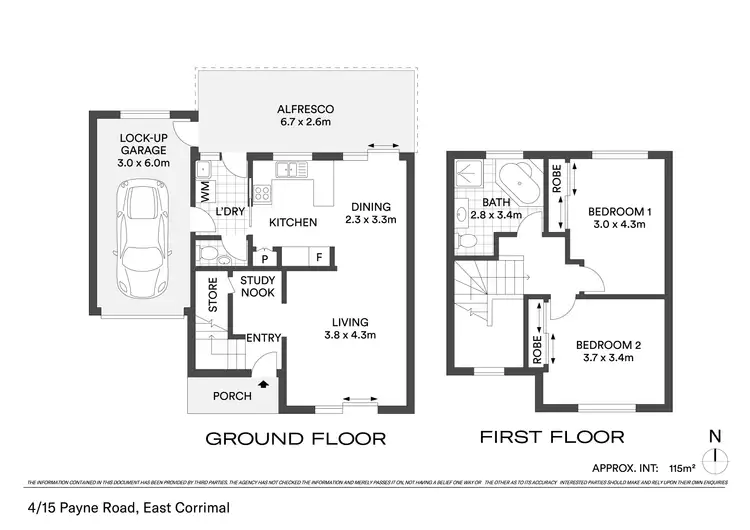 Floorplan of Homely townhouse listing, UNIT 4/15-17 Payne Road, East Corrimal NSW 2518