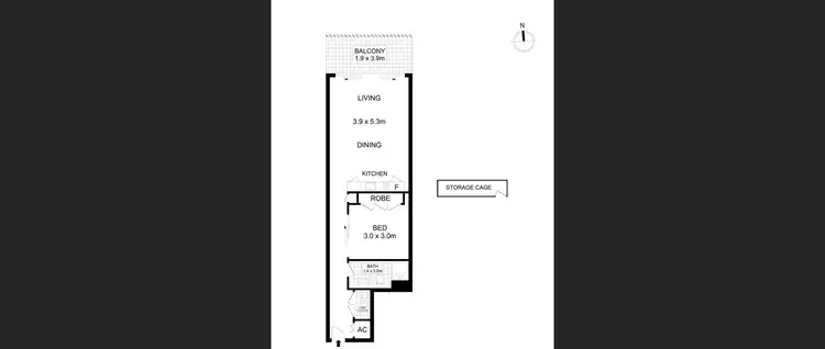Floorplan of Homely unit listing, UNIT 34/60-70 WILLIAM STREET, Woolloomooloo NSW 2011