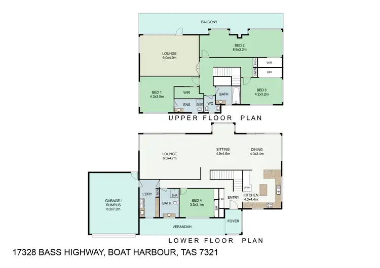 Floorplan of Homely rural property listing, 17328 BASS HIGHWAY, Boat Harbour TAS 7321