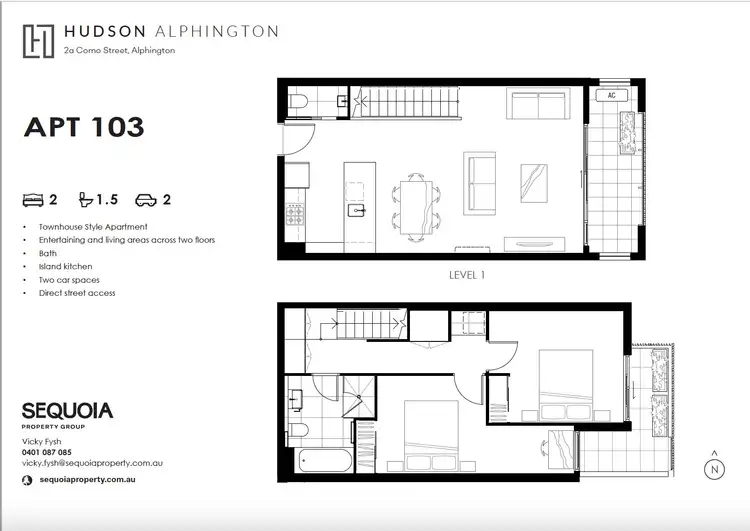 Floorplan of Homely apartment listing, 103/2a Como Street, Alphington VIC 3078