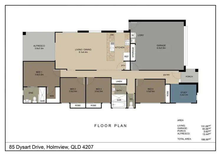 Floorplan of Homely house listing, 85 Dysart Drive, Holmview QLD 4207
