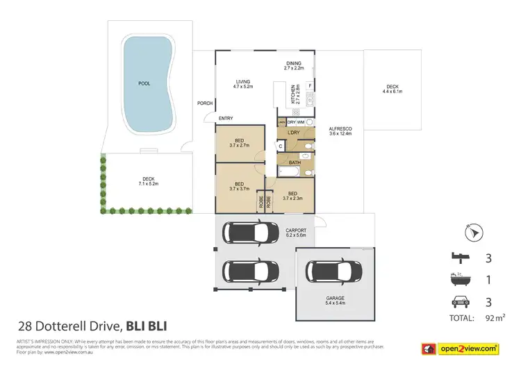 Floorplan of Homely house listing, 28 Dotterell Drive, Bli Bli QLD 4560
