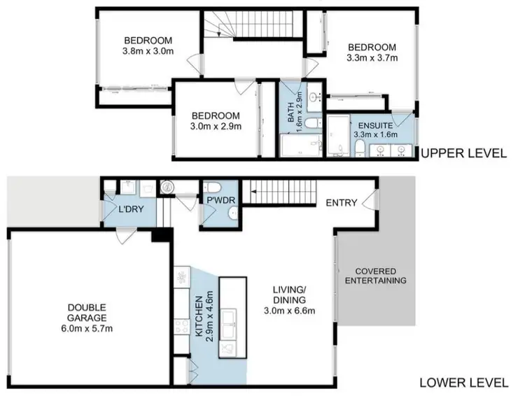 Floorplan of Homely townhouse listing, 32 Paperbark Crescent, Kingston TAS 7050