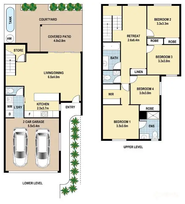 Floorplan of Homely townhouse listing, UNIT 4/8 STARLING STREET, Buderim QLD 4556