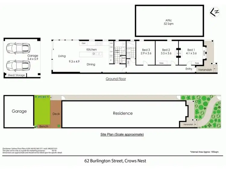 Floorplan of Homely house listing, 62 Burlington Street, Crows Nest NSW 2065