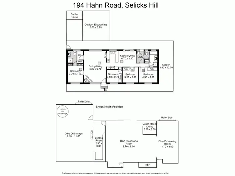 Floorplan of Homely rural property listing, 194 Hahn Road, Sellicks Hill SA 5174