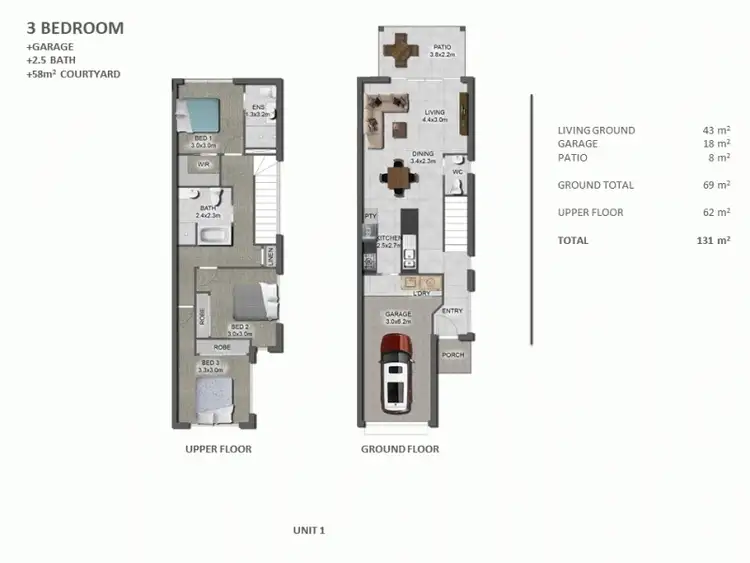 Floorplan of Homely townhouse listing, Address available on request