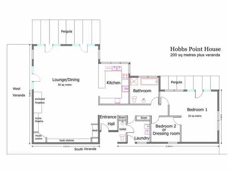 Floorplan of Homely rural property listing, 105 Hobbs Point Road, Narooma NSW 2546