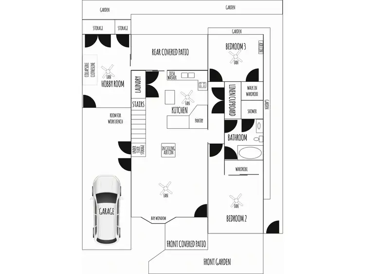 Floorplan of Homely townhouse listing, 21/34-56 Elizabeth Street, Urangan QLD 4655
