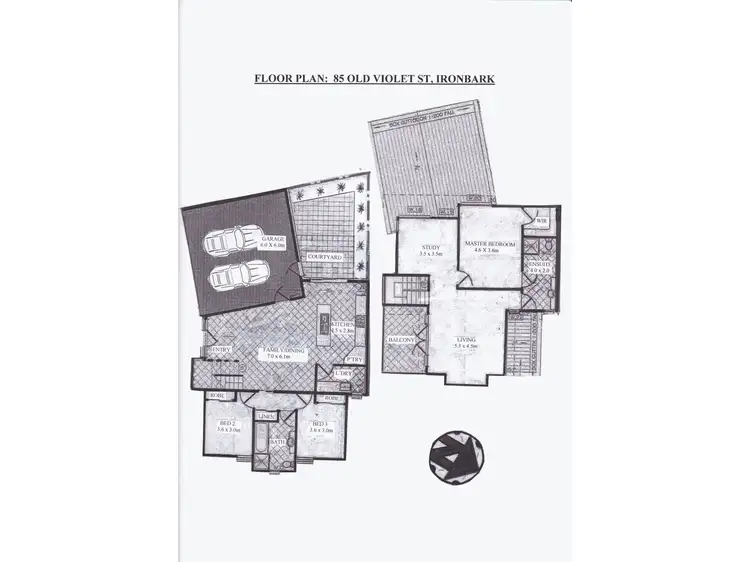 Floorplan of Homely house listing, 85 Old Violet Street, Ironbark VIC 3550