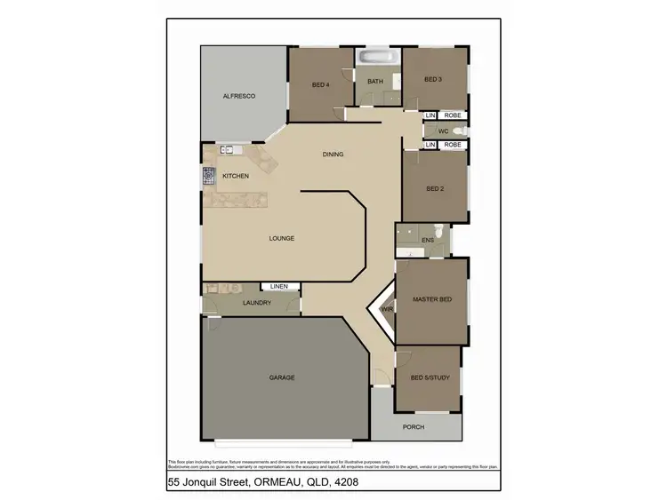 Floorplan of Homely house listing, 55 Jonquil Street, Ormeau QLD 4208