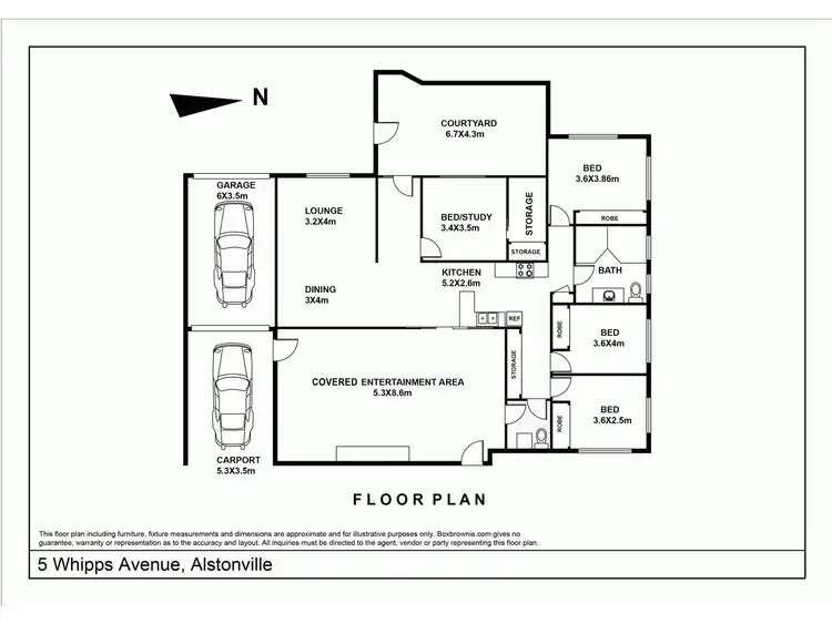 Floorplan of Homely house listing, 5 Whipps Avenue, Alstonville NSW 2477