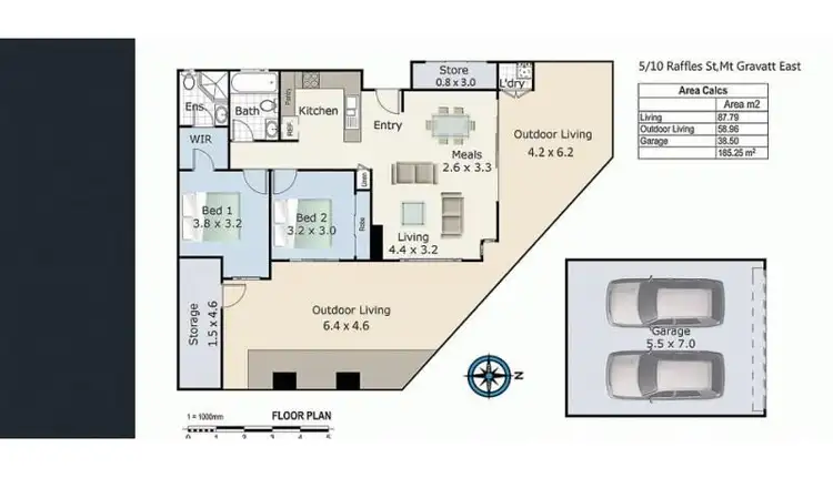 Floorplan of Homely unit listing, 5/10 Raffles Street, Mount Gravatt East QLD 4122
