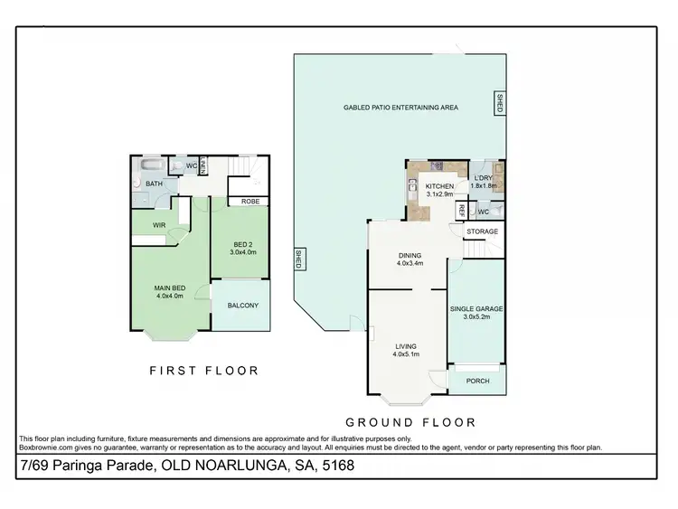 Floorplan of Homely house listing, 7/69 Paringa Parade, Old Noarlunga SA 5168