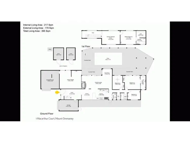 Floorplan of Homely house listing, 1 Macarthur Court, Mount Ommaney QLD 4074