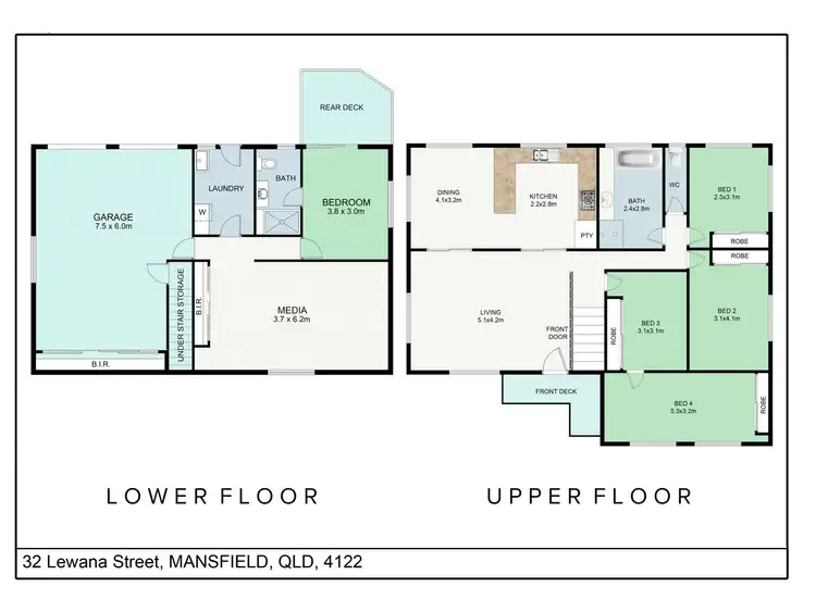 Floorplan of Homely house listing, 32 Lewana Street, Mansfield QLD 4122