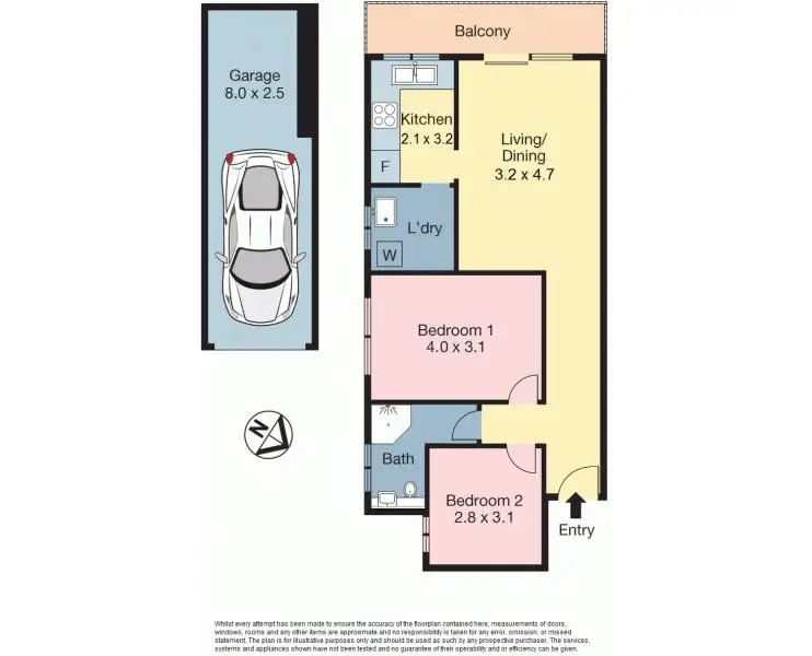Floorplan of Homely unit listing, 4/11 Station Street, Dundas NSW 2117
