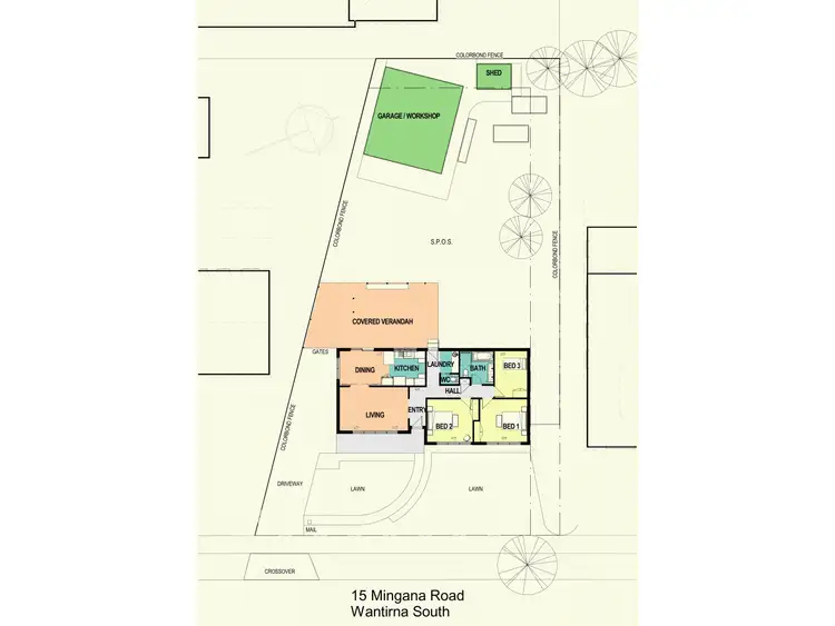 Floorplan of Homely house listing, 15 MINGANA ROAD, Wantirna South VIC 3152