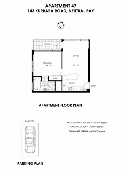 Floorplan of Homely unit listing, 47/143 Kurraba Road, Kurraba Point NSW 2089