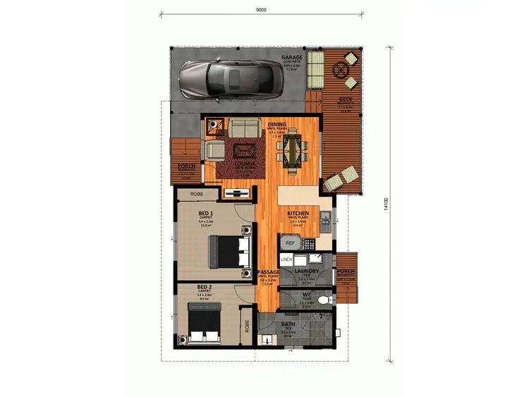 Floorplan of Homely house listing, 80/65 McKoy Street, Wodonga VIC 3690