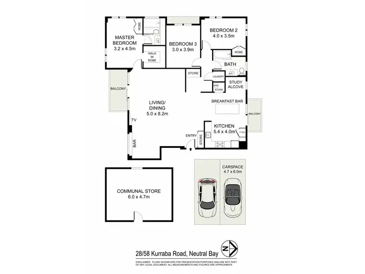 Floorplan of Homely unit listing, 28/58 Kurraba Road, Neutral Bay NSW 2089