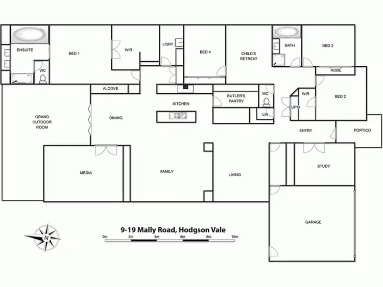 Floorplan of Homely house listing, 9-19 Mally Road, Hodgson Vale QLD 4352