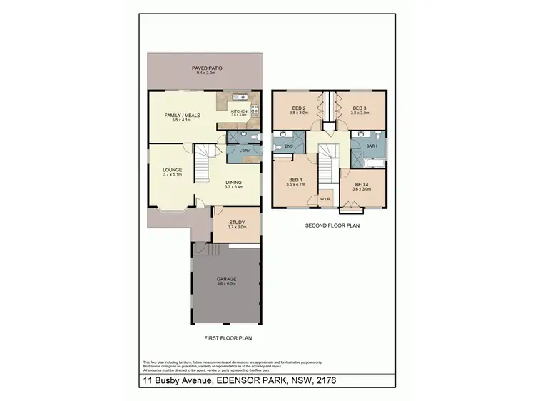 Floorplan of Homely house listing, 11 Busby Avenue, Edensor Park NSW 2176