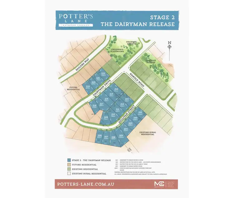 Floorplan of Homely land listing, Lot 218 Dairyman Drive, Raymond Terrace NSW 2324