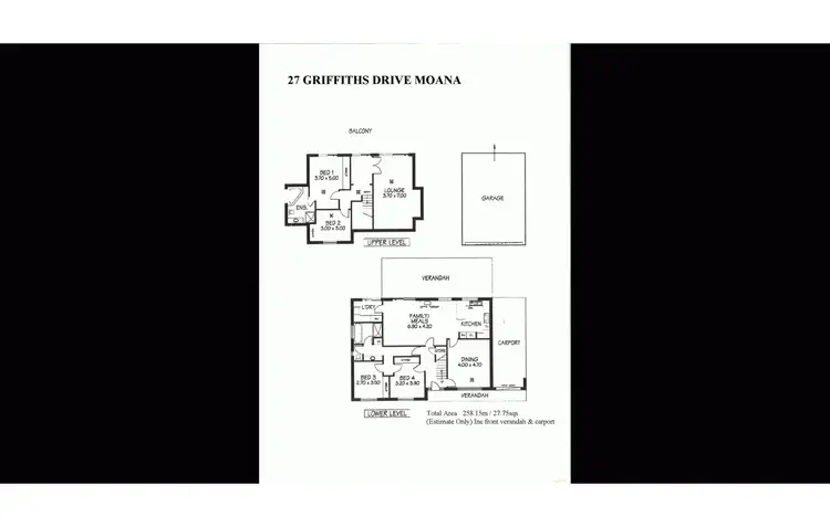 Floorplan of Homely house listing, 27 Griffiths Drive, Moana SA 5169