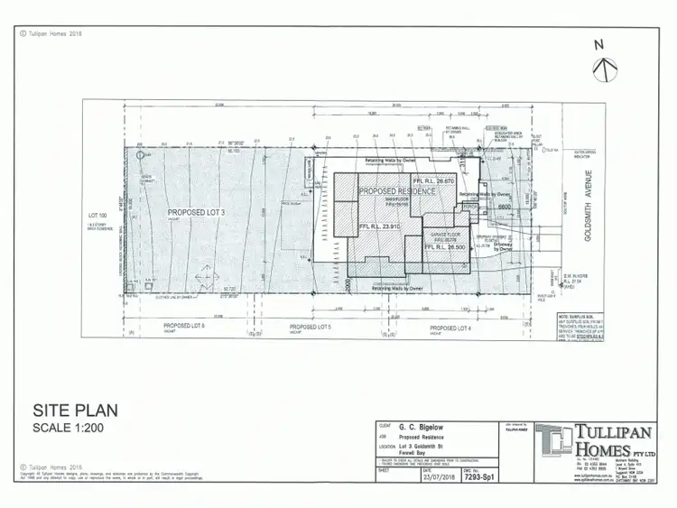 Floorplan of Homely land listing, 3 Goldsmith Avenue, Fennell Bay NSW 2283