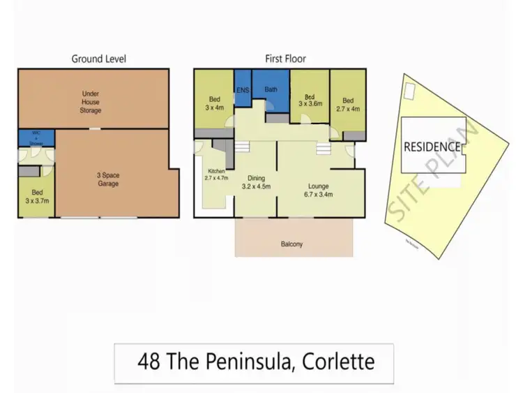 Floorplan of Homely house listing, 48 The Peninsula, Corlette NSW 2315