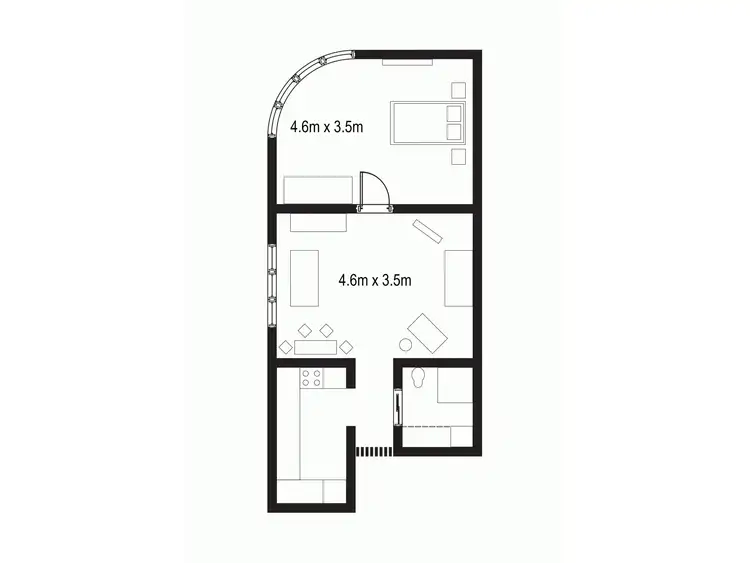Floorplan of Homely apartment listing, 1/54 Rockley Road, South Yarra VIC 3141