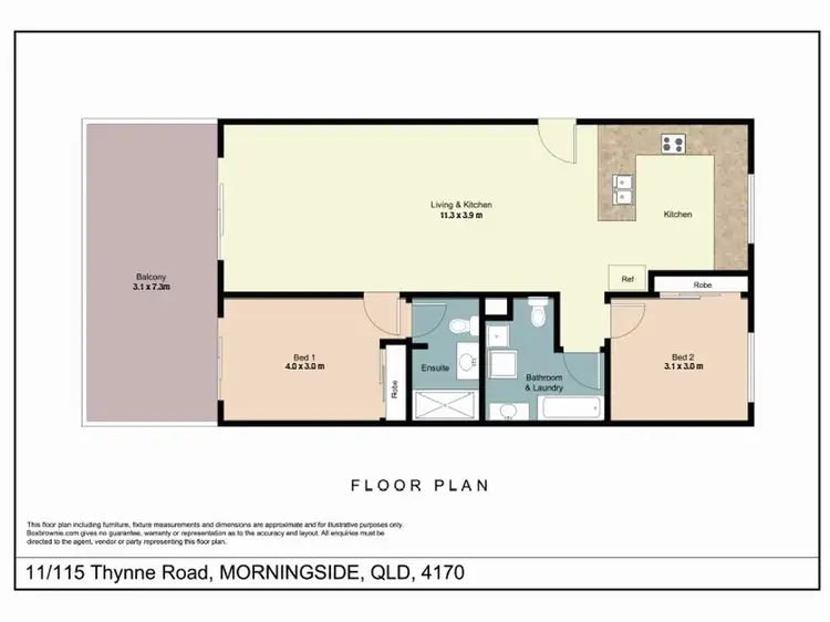 Floorplan of Homely unit listing, 11/115 Thynne Road, Morningside QLD 4170