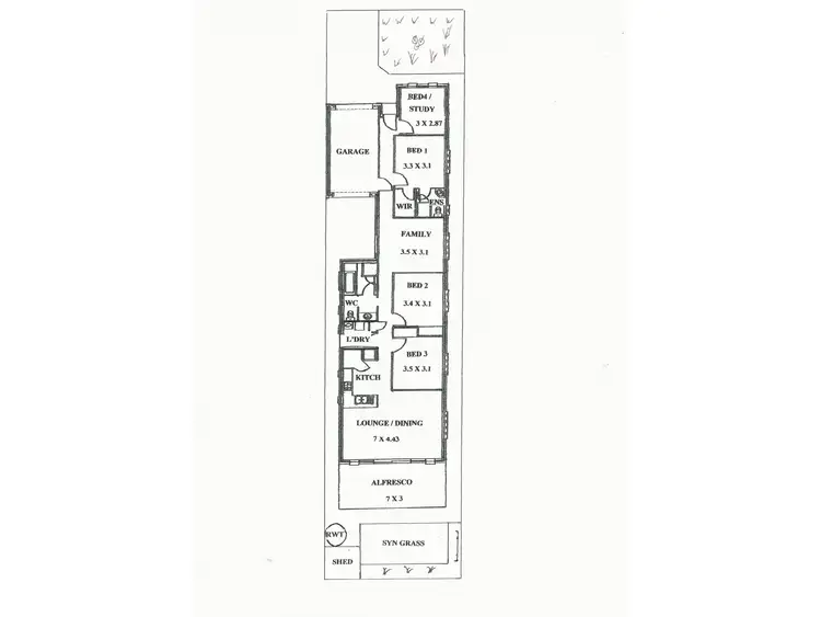 Floorplan of Homely house listing, 34A Whelan Avenue, Camden Park SA 5038