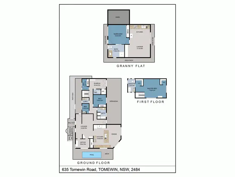 Floorplan of Homely rural property listing, 635 Tomewin Road, Tomewin NSW 2484
