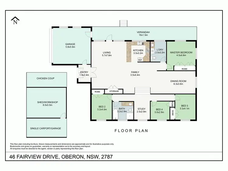 Floorplan of Homely house listing, 46 Fairview Drive, Oberon NSW 2787