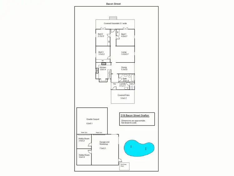 Floorplan of Homely house listing, 219 Bacon Street, Grafton NSW 2460