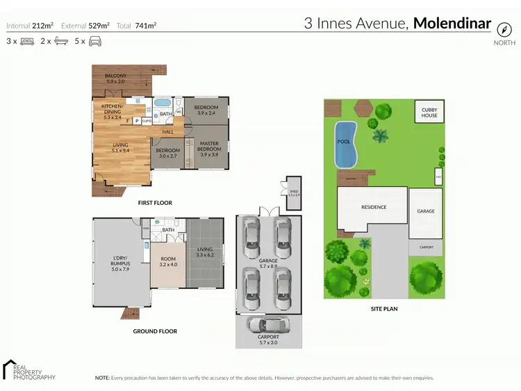 Floorplan of Homely house listing, 3 Innes Avenue, Molendinar QLD 4214