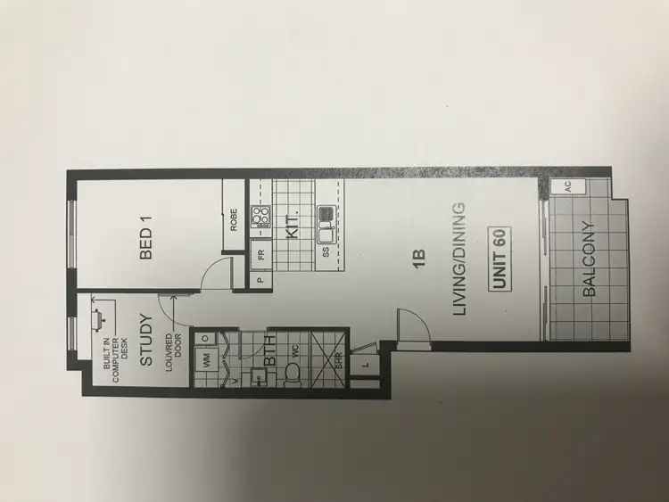 Floorplan of Homely unit listing, 60/41 Clare Burton Crescent, Franklin ACT 2913