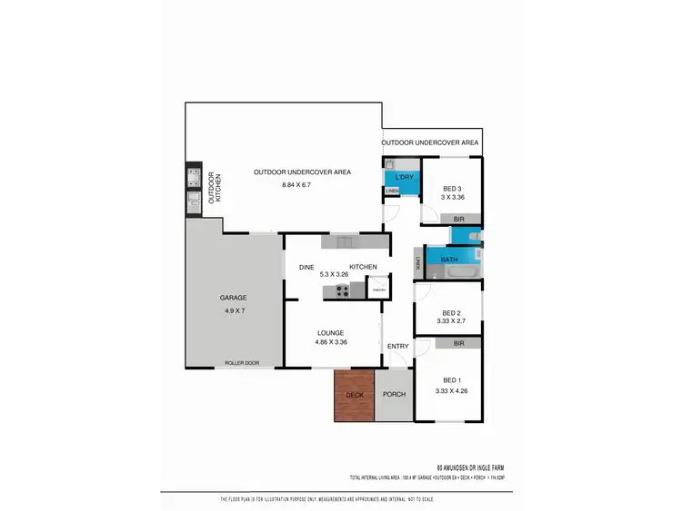 Floorplan of Homely house listing, 60 Amundsen Drive, Ingle Farm SA 5098