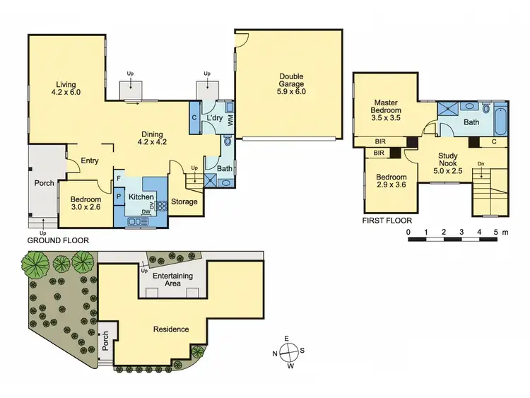 Floorplan of Homely townhouse listing, 1/532 Waverley Road, Mount Waverley VIC 3149