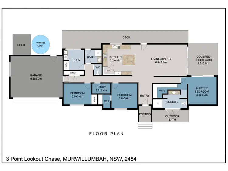 Floorplan of Homely house listing, 3 Point Lookout Chase, Murwillumbah NSW 2484