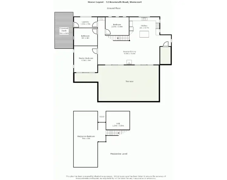 Floorplan of Homely rural property listing, 52 Roseneath Road, Warncoort VIC 3243