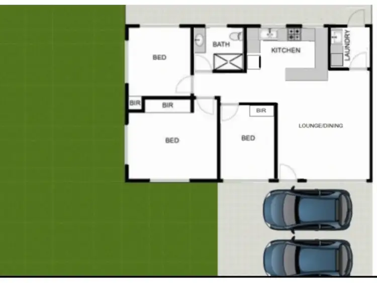 Floorplan of Homely semi-detached listing, 10 West King Lane, Southport QLD 4215