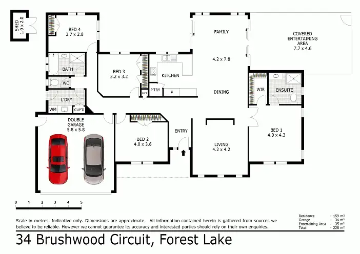 Floorplan of Homely house listing, 34 Brushwood Circuit, Forest Lake QLD 4078