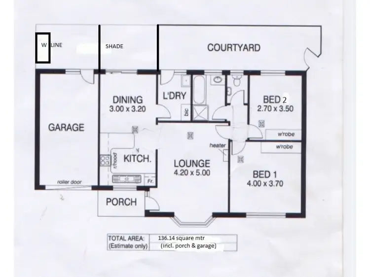 Floorplan of Homely unit listing, 3/3-5 Bakers Road, Marleston SA 5033