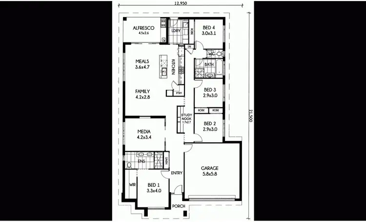 Floorplan of Homely house listing, 4 Azure Street, Caloundra West QLD 4551