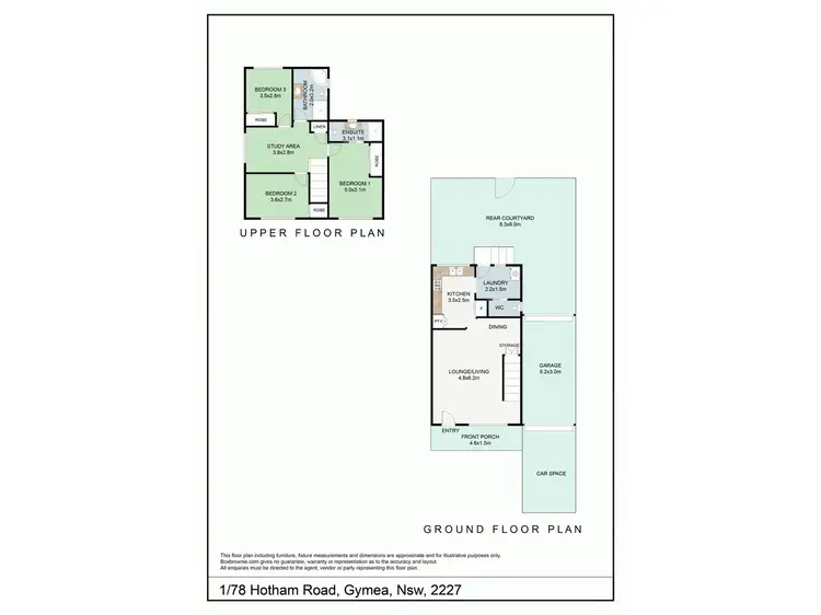 Floorplan of Homely townhouse listing, 1/78 Hotham Road, Gymea NSW 2227